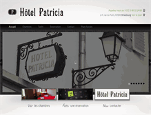 Tablet Screenshot of hotelpatricia.fr