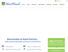 Tablet Screenshot of hotelpatricia.com